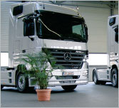 Natursteinböden für LKW-Stellflächen und Garagen